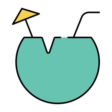 Hindistan cevizi suyunun premium indirme simgesi