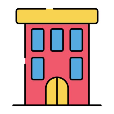 Otel binasının eşsiz bir tasarım simgesi.