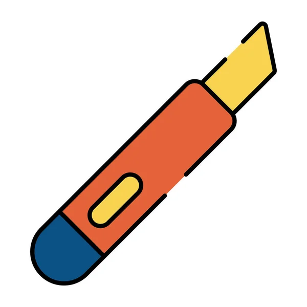 Icono Cuchillo Utilidad Diseño Plano — Vector de stock