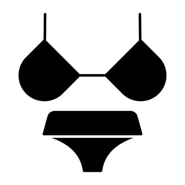 Plaj elbisesinin modern tasarım ikonu, iç çamaşırlı sütyen