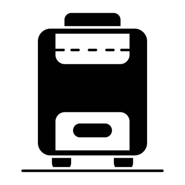 Tramvay çantasının düzenlenebilir tasarım simgesi