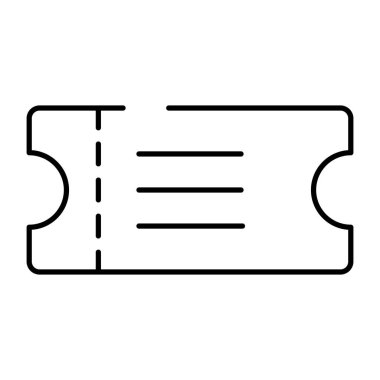 Düzenlenebilir tasarım için bilet simgesi