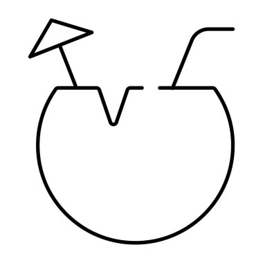 Hindistan cevizi suyunun premium indirme simgesi