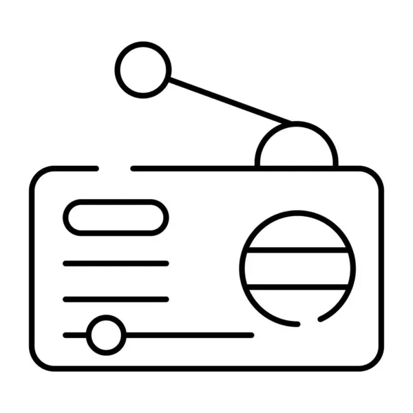 Трендовый Векторный Дизайн Радио — стоковый вектор