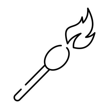 Kibrit çöpünün modern tasarım simgesi