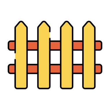 Ahşap bariyer, çit simgesi.