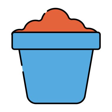 Çamur kovasının eşsiz bir tasarım simgesi