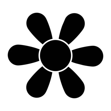 Çiçeğin modaya uygun bir vektör tasarımı