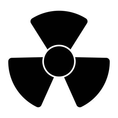Radyoaktif işaretin düzenlenebilir tasarım simgesi