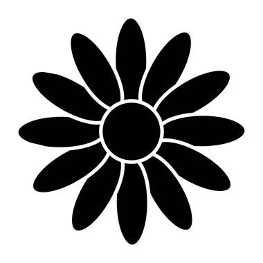 Çiçeğin modaya uygun bir vektör tasarımı