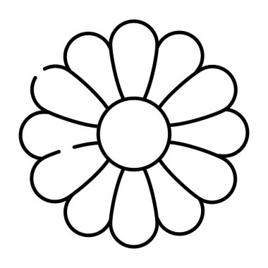 Çiçeğin modaya uygun bir vektör tasarımı