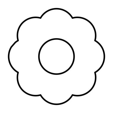 Çiçeğin modaya uygun bir vektör tasarımı