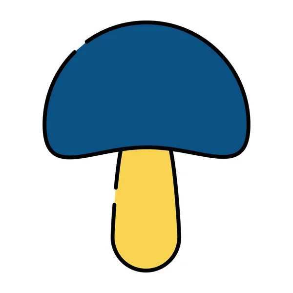 Umbrella Shape Vegetable Icon Vector Design Mushroom — Stock Vector