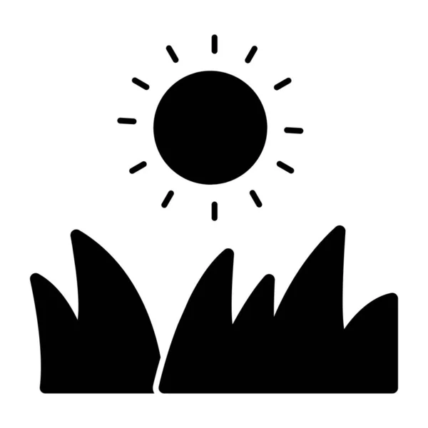 Ein Premium Download Symbol Für Grünland — Stockvektor