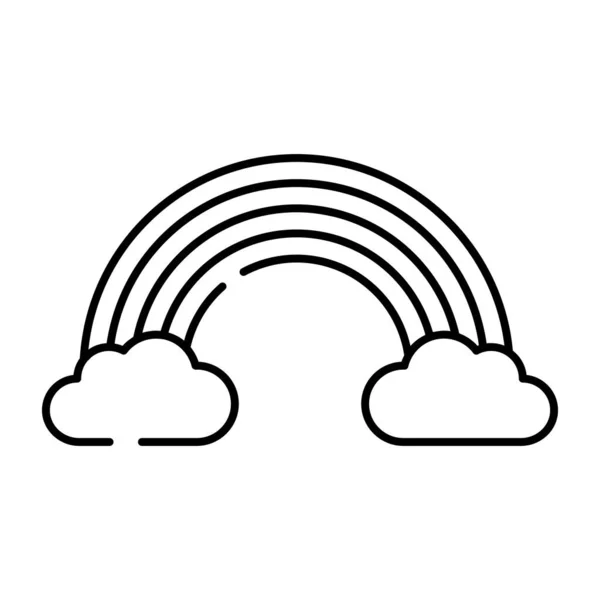 Красочная Полоса Обозначающая Концепцию Облачной Радуги — стоковый вектор
