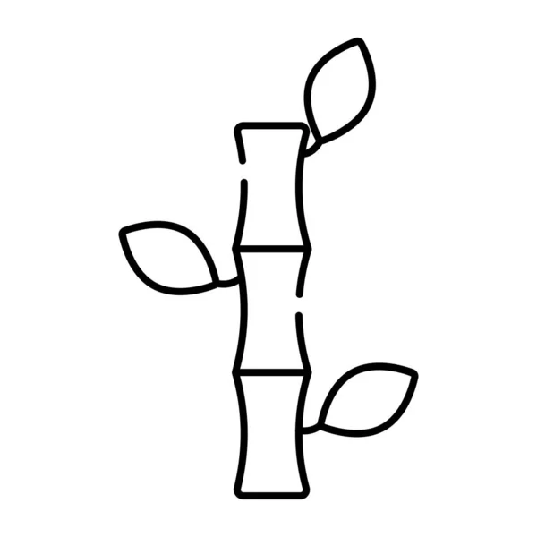 대나무 막대의 아이콘 — 스톡 벡터