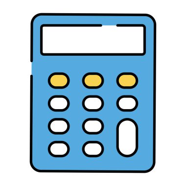 Hesap makinesi simgesinin modern biçim vektörü