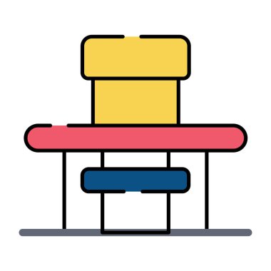 Okul binasının mükemmel bir tasarım simgesi