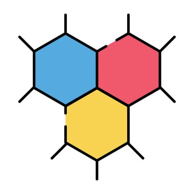 Kimyasal formülün son moda vektör tasarımı