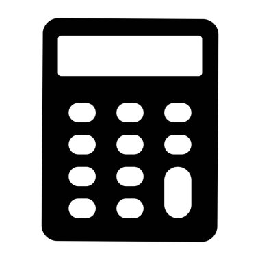 Hesap makinesi simgesinin modern biçim vektörü