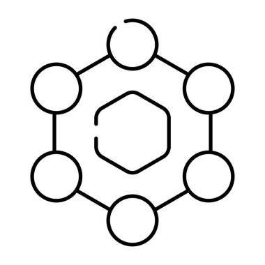 Kimyasal yapının modaya uygun bir vektör tasarımı