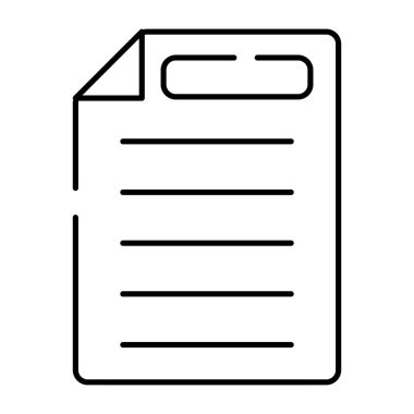 Katlanmış kağıdın düzenlenebilir tasarım simgesi