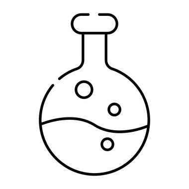 Kimyasal şişenin düzenlenebilir tasarım simgesi