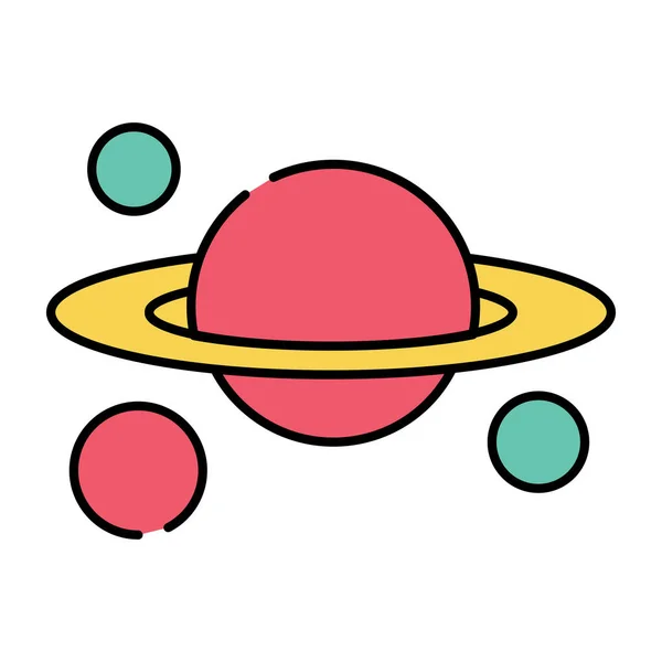 Eine Ikone Des Rotierenden Planeten — Stockvektor