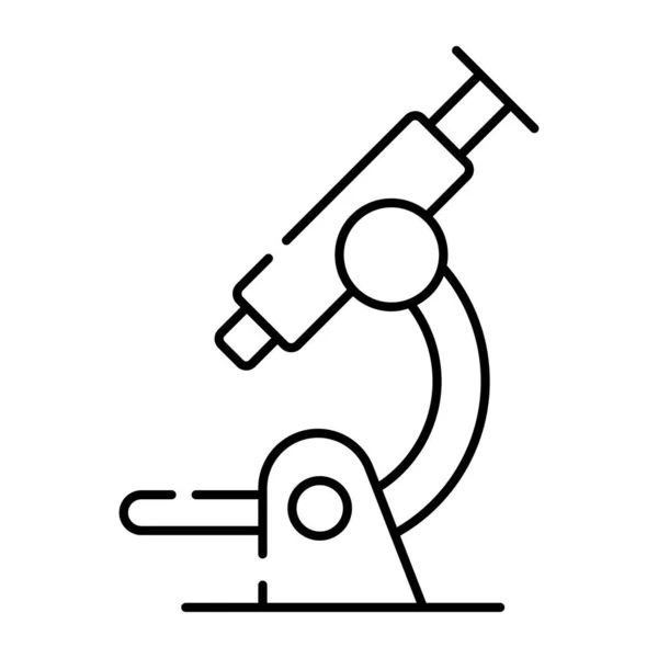 Γραμμικό Εικονίδιο Σχεδίασης Μικροσκοπίου — Διανυσματικό Αρχείο