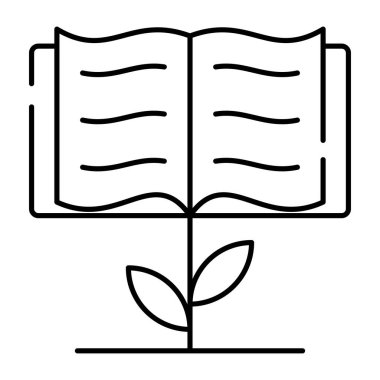 Eğitici büyüme kavramını gösteren yapraklı kitapçık