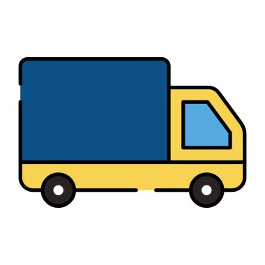 Yük kamyonunun düzenlenebilir tasarım simgesi