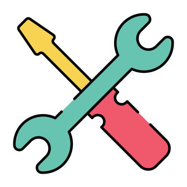 Onarım araçları kavramını belirten anahtarı olan tornavida