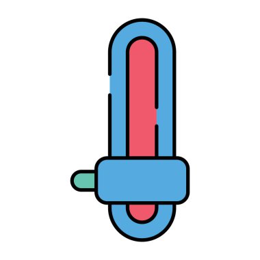 Kıvılcım tıkacının düz tasarım simgesi