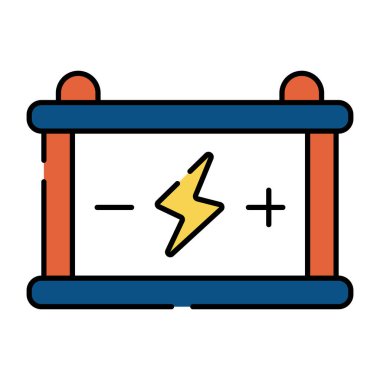 Araba aküsünün eşsiz bir tasarım simgesi