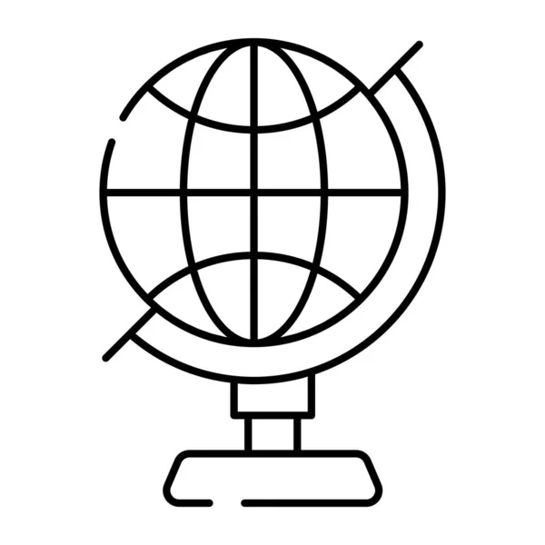 Icono Diseño Creativo Globo Mesa — Vector de stock