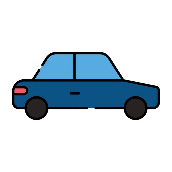 Private Transport Icon Flat Design Car — Stock Vector