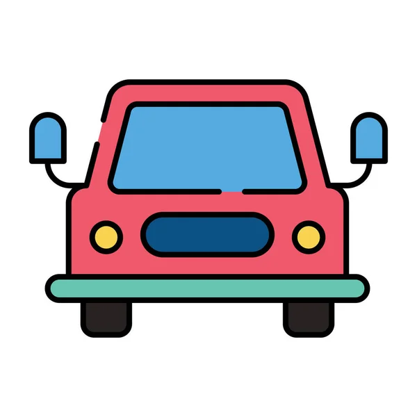 Private Transport Icon Flat Design Personal Car — Stock Vector