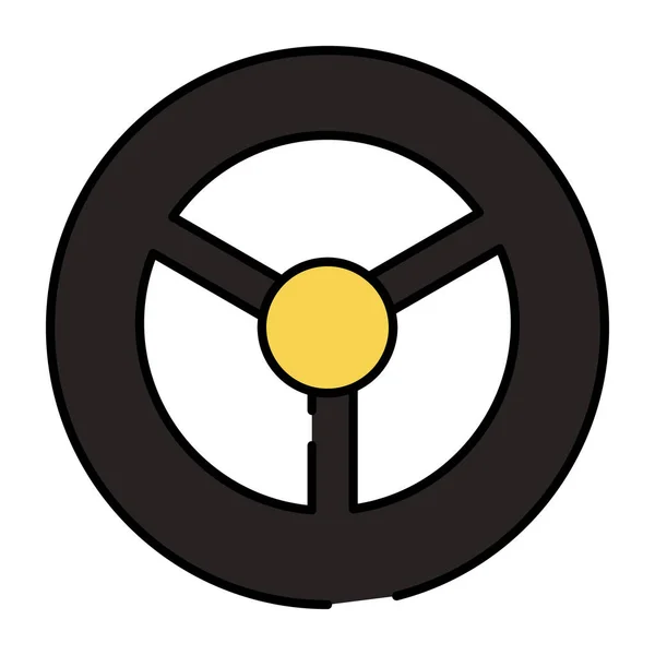 Eine Einzigartige Design Ikone Der Autolenkung — Stockvektor