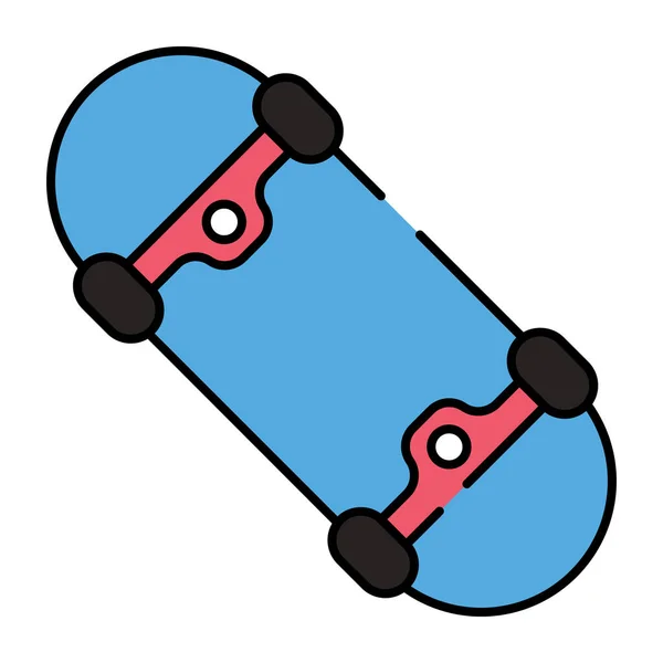 Ένα Εικονίδιο Σχεδιασμό Του Skateboard — Διανυσματικό Αρχείο