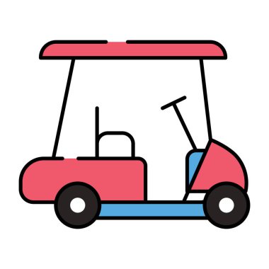 Birinci sınıf bir golf arabası indirme simgesi