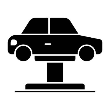 Araba kaldırıcının sağlam bir tasarım simgesi