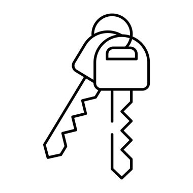 Düzenlenebilir anahtar tasarım simgesi