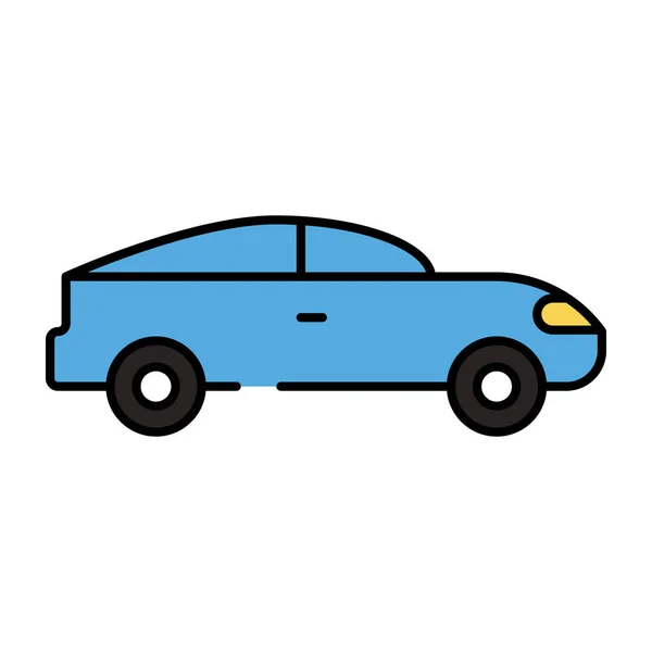 Icono Del Transporte Privado Diseño Plano Coche Deportivo — Vector de stock