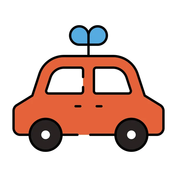 Icono Del Transporte Privado Diseño Plano Minicar — Vector de stock