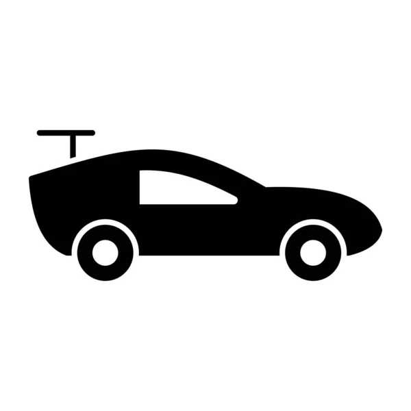 Icono Del Transporte Privado Diseño Sólido Del Coche Moderno — Vector de stock