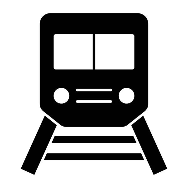 Icono Diseño Único Tranvía — Archivo Imágenes Vectoriales
