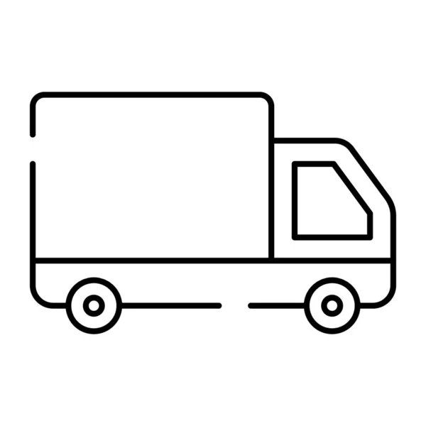 貨物トラックの編集可能なデザインアイコン — ストックベクタ