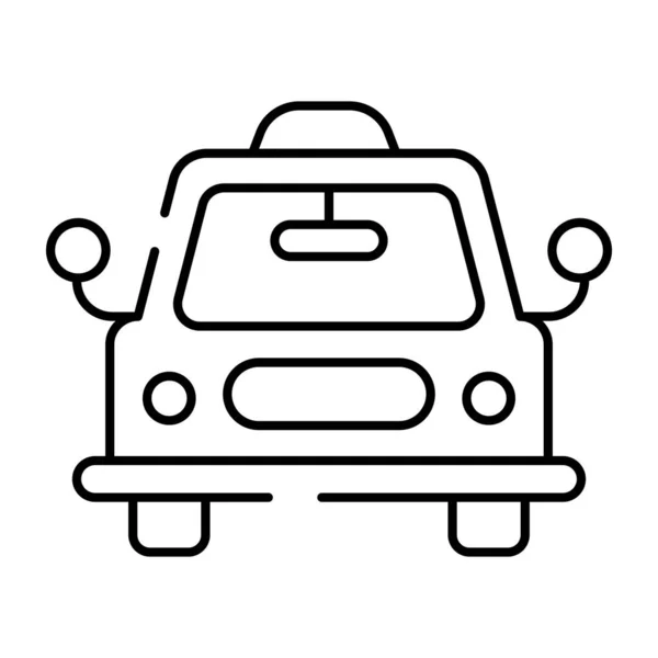 Icono Del Transporte Privado Diseño Lineal Coche — Archivo Imágenes Vectoriales