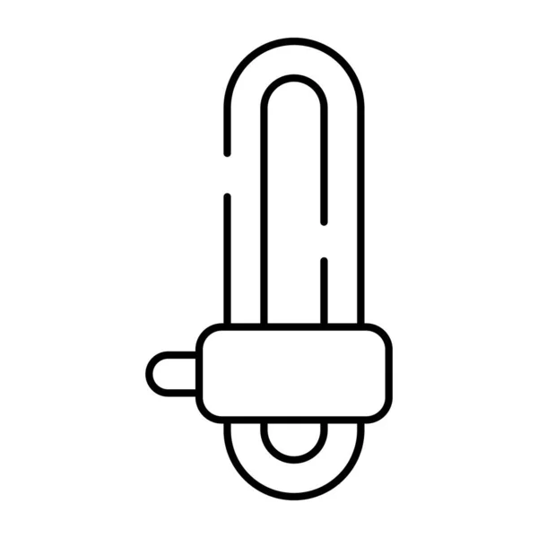 Icono Diseño Lineal Bujía — Vector de stock