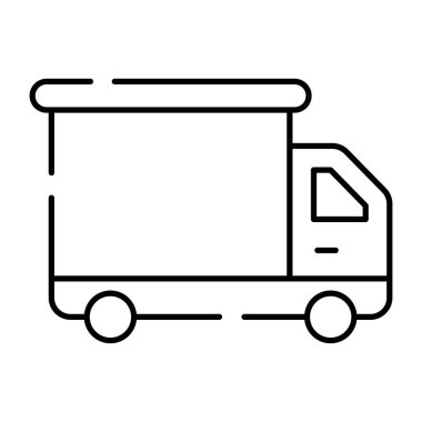 Dağıtım aracının düzenlenebilir tasarım simgesi